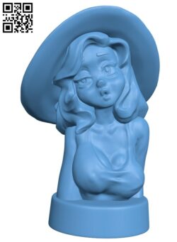 Witch girl bust H011798 file stl free download 3D Model for CNC and 3d printer