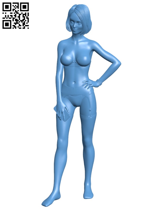 Woman in lingerie H011800 file stl free download 3D Model for CNC and 3d printer