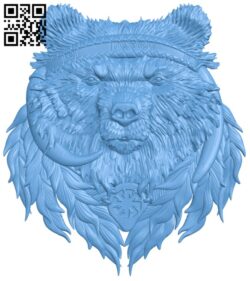 Bear pattern T0004701 download free stl files 3d model for CNC wood carving