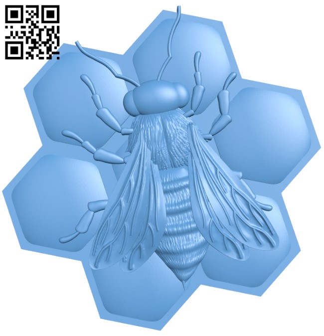 Bee T0004383 download free stl files 3d model for CNC wood carving