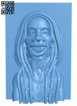 Bob Marley T0004585 download free stl files 3d model for CNC wood carving