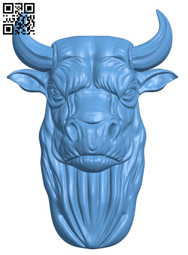 Bull T0004424 download free stl files 3d model for CNC wood carving