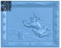 Carp fishing picture T0004465 download free stl files 3d model for CNC wood carving