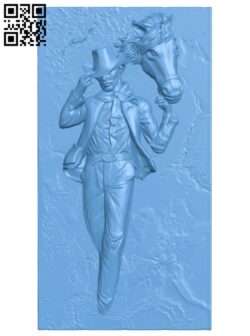 Cowboy through the wall T0004466 download free stl files 3d model for CNC wood carving