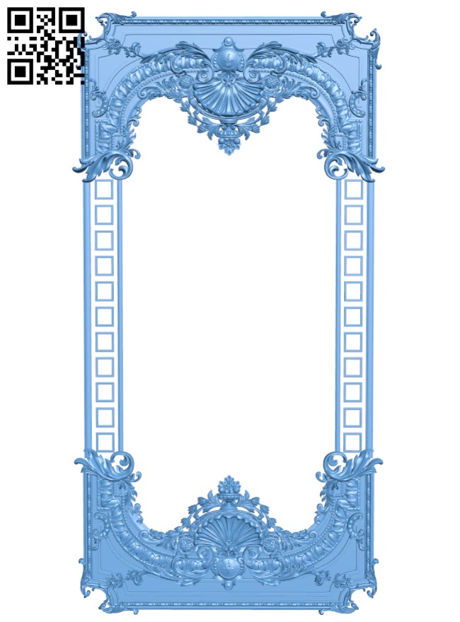 Door frame pattern T0004398 download free stl files 3d model for CNC wood carving