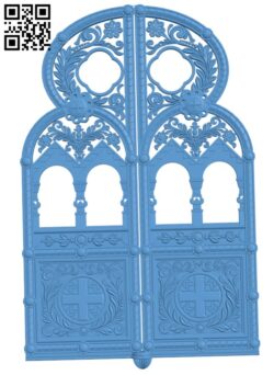 Door frame pattern T0004469 download free stl files 3d model for CNC wood carving