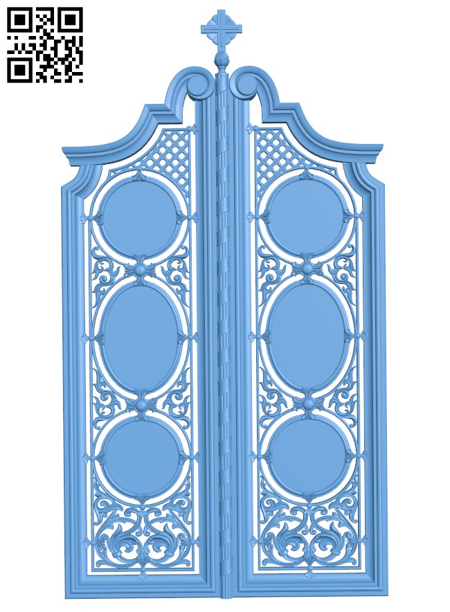 Door frame pattern T0004471 download free stl files 3d model for CNC wood carving