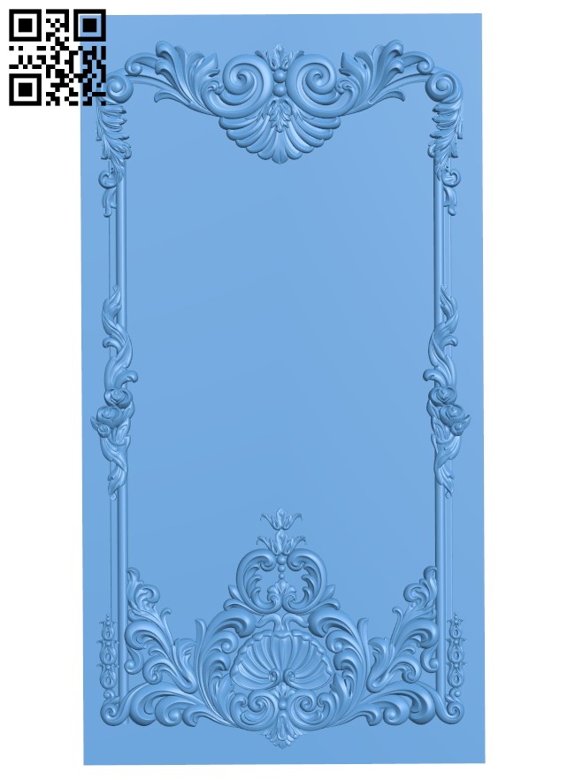 Door frame pattern T0004630 download free stl files 3d model for CNC wood carving