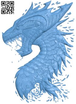 Dragon T0004598 download free stl files 3d model for CNC wood carving