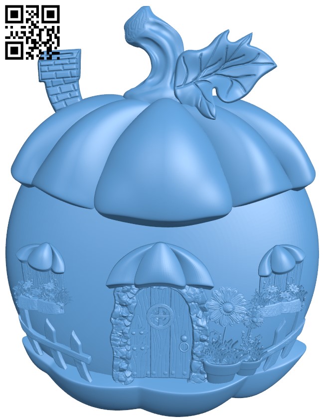 Fairy house T0004235 download free stl files 3d model for CNC wood carving (2)