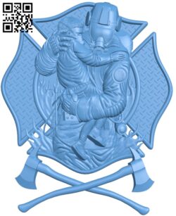 Fireman T0004667 download free stl files 3d model for CNC wood carving