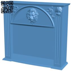 Fireplace T0004506 download free stl files 3d model for CNC wood carving