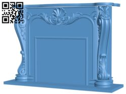 Fireplace T0004507 download free stl files 3d model for CNC wood carving