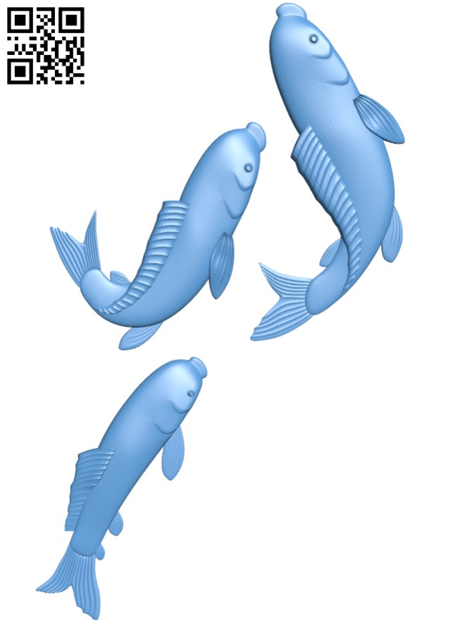 Fishes T0004429 download free stl files 3d model for CNC wood carving