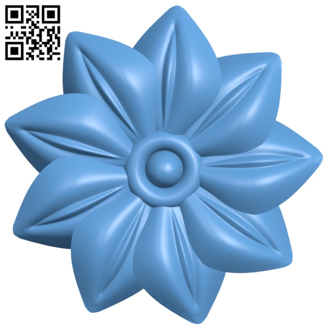 Flower pattern T0004144 download free stl files 3d model for CNC wood carving
