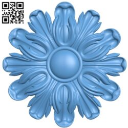 Flower pattern T0004163 download free stl files 3d model for CNC wood carving