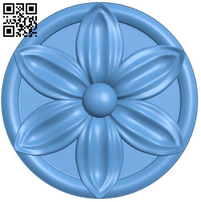 Flower pattern T0004166 download free stl files 3d model for CNC wood carving