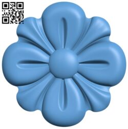 Flower pattern T0004239 download free stl files 3d model for CNC wood carving