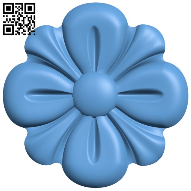 Flower pattern T0004239 download free stl files 3d model for CNC wood carving