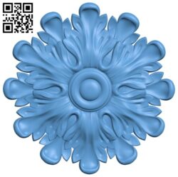 Flower pattern T0004240 download free stl files 3d model for CNC wood carving