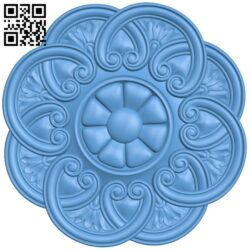 Flower pattern T0004242 download free stl files 3d model for CNC wood carving