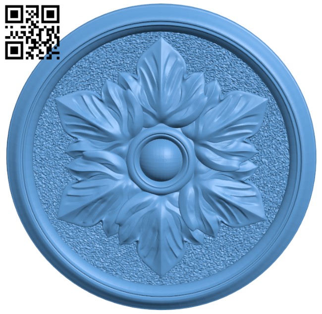 Flower pattern T0004243 download free stl files 3d model for CNC wood carving