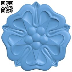 Flower pattern T0004246 download free stl files 3d model for CNC wood carving