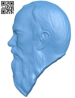 Fyodor Dostoevsky T0004604 download free stl files 3d model for CNC wood carving