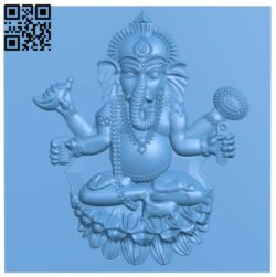 Ganesha T0004607 download free stl files 3d model for CNC wood carving