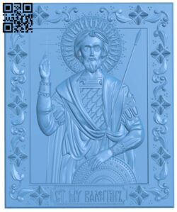 Icon of Saint Valentine T0004201 download free stl files 3d model for CNC wood carving