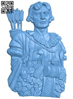 Indian in uniform T0004204 download free stl files 3d model for CNC wood carving