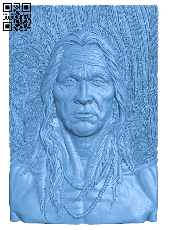 Indian medicine man T0004205 download free stl files 3d model for CNC wood carving