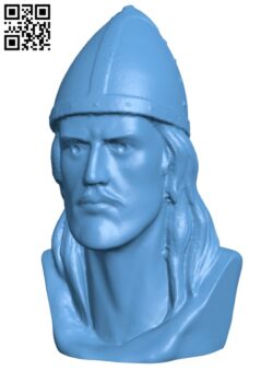 Leif Erikson Bust H011843 file stl free download 3D Model for CNC and 3d printer