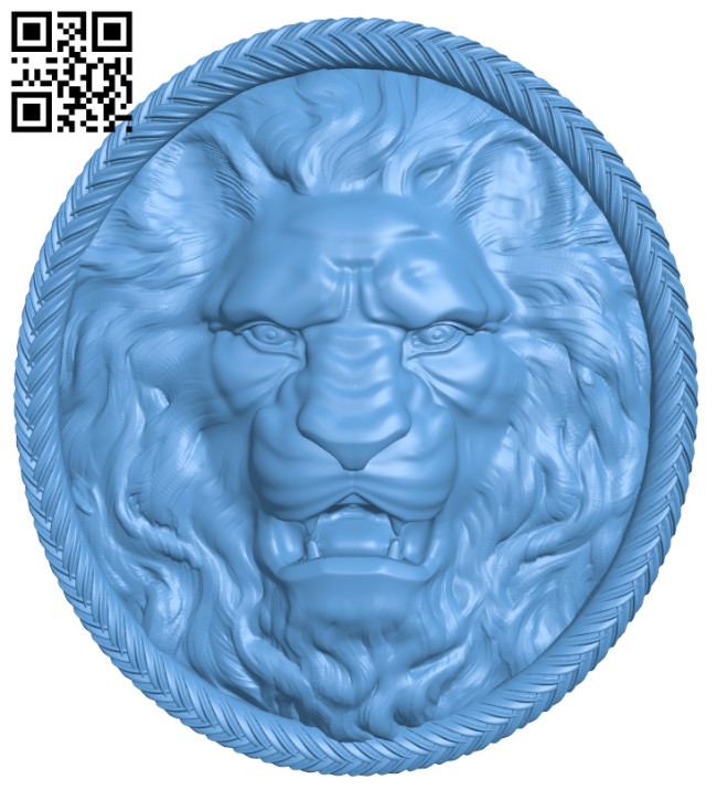 Lion pattern T0004404 download free stl files 3d model for CNC wood carving