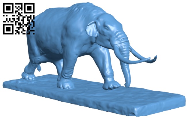 Mastodon elephant H011849 file stl free download 3D Model for CNC and 3d printer