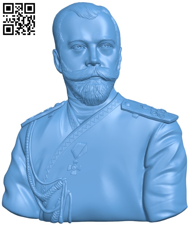 Nicholas II T0004611 download free stl files 3d model for CNC wood carving