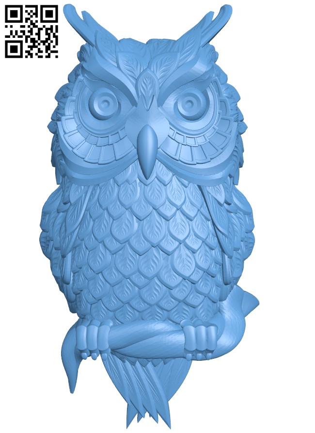 Owl T0004434 download free stl files 3d model for CNC wood carving