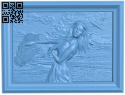 Painting of a girl playing the violin T0004510 download free stl files 3d model for CNC wood carving
