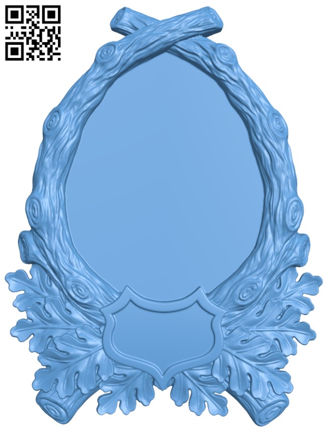 Picture frame or mirror T0004313 download free stl files 3d model for CNC wood carving