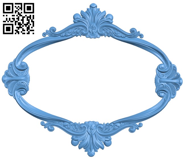 Picture frame or mirror T0004457 download free stl files 3d model for CNC wood carving
