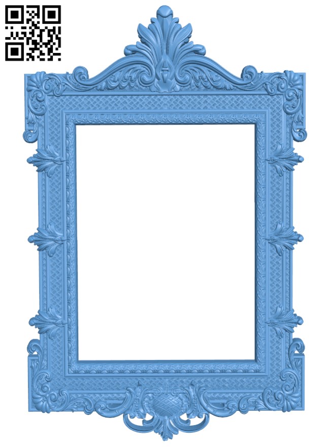 Picture frame or mirror T0004495 download free stl files 3d model for CNC wood carving