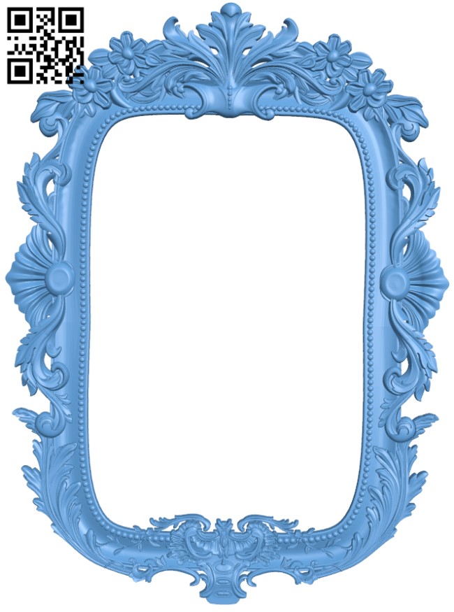 Picture frame or mirror T0004521 download free stl files 3d model for CNC wood carving