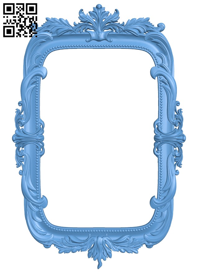 Picture frame or mirror T0004522 download free stl files 3d model for CNC wood carving