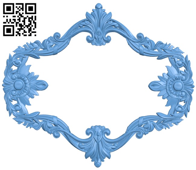 Picture frame or mirror T0004525 download free stl files 3d model for CNC wood carving
