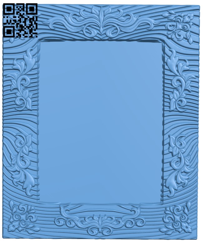 Picture frame or mirror T0004526 download free stl files 3d model for CNC wood carving