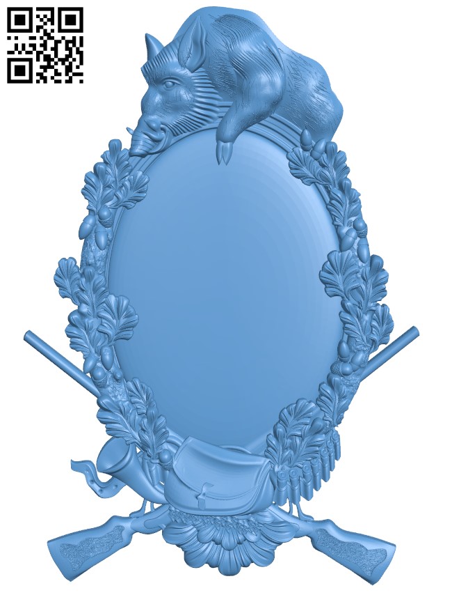 Picture frame or mirror T0004685 download free stl files 3d model for CNC wood carving