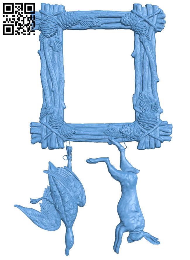 Picture frame or mirror T0004690 download free stl files 3d model for CNC wood carving