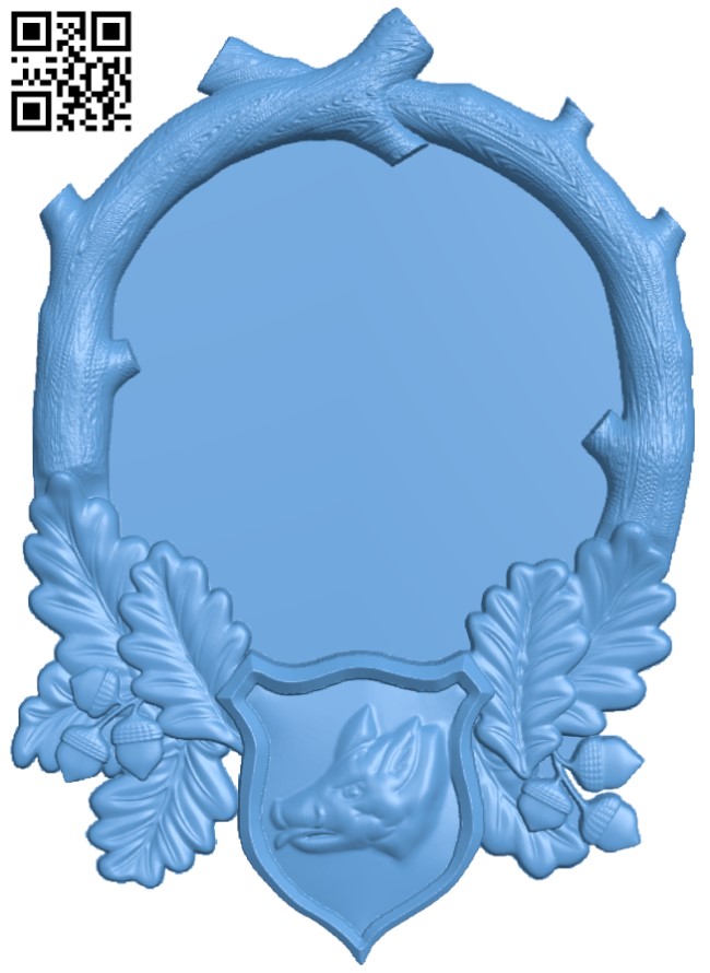 Picture frame or mirror T0004693 download free stl files 3d model for CNC wood carving