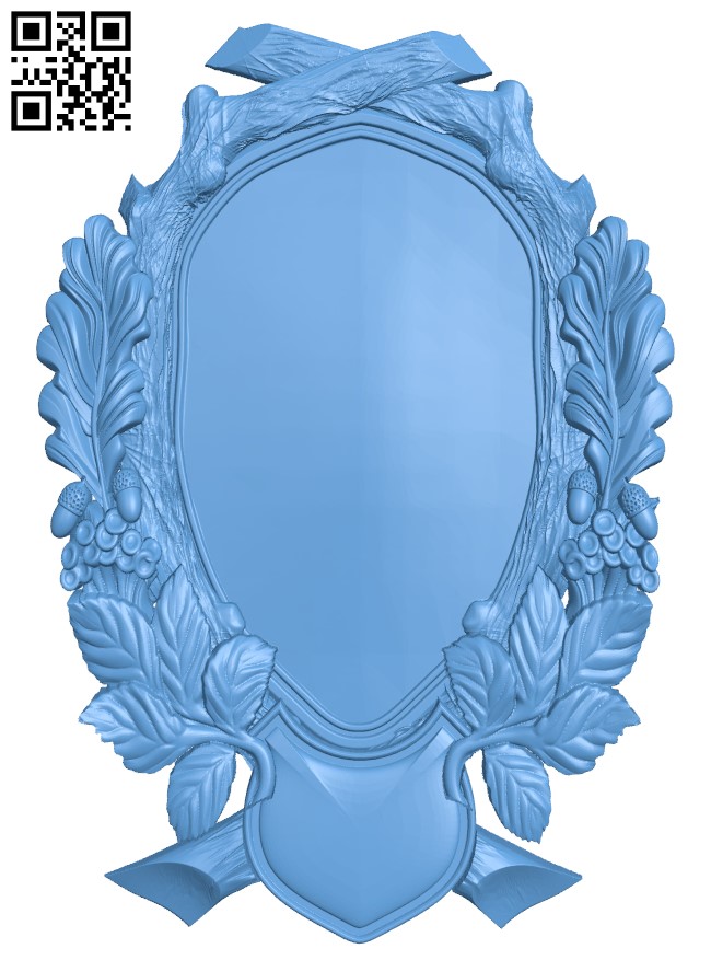 Picture frame or mirror T0004696 download free stl files 3d model for CNC wood carving