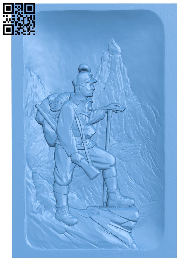 Picture of an explorer T0004315 download free stl files 3d model for CNC wood carving